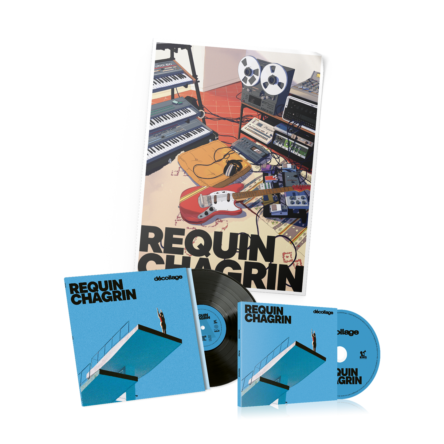 REQUIN CHAGRIN - Décollage | Pack CD + LP + Poster A2 dédicacé