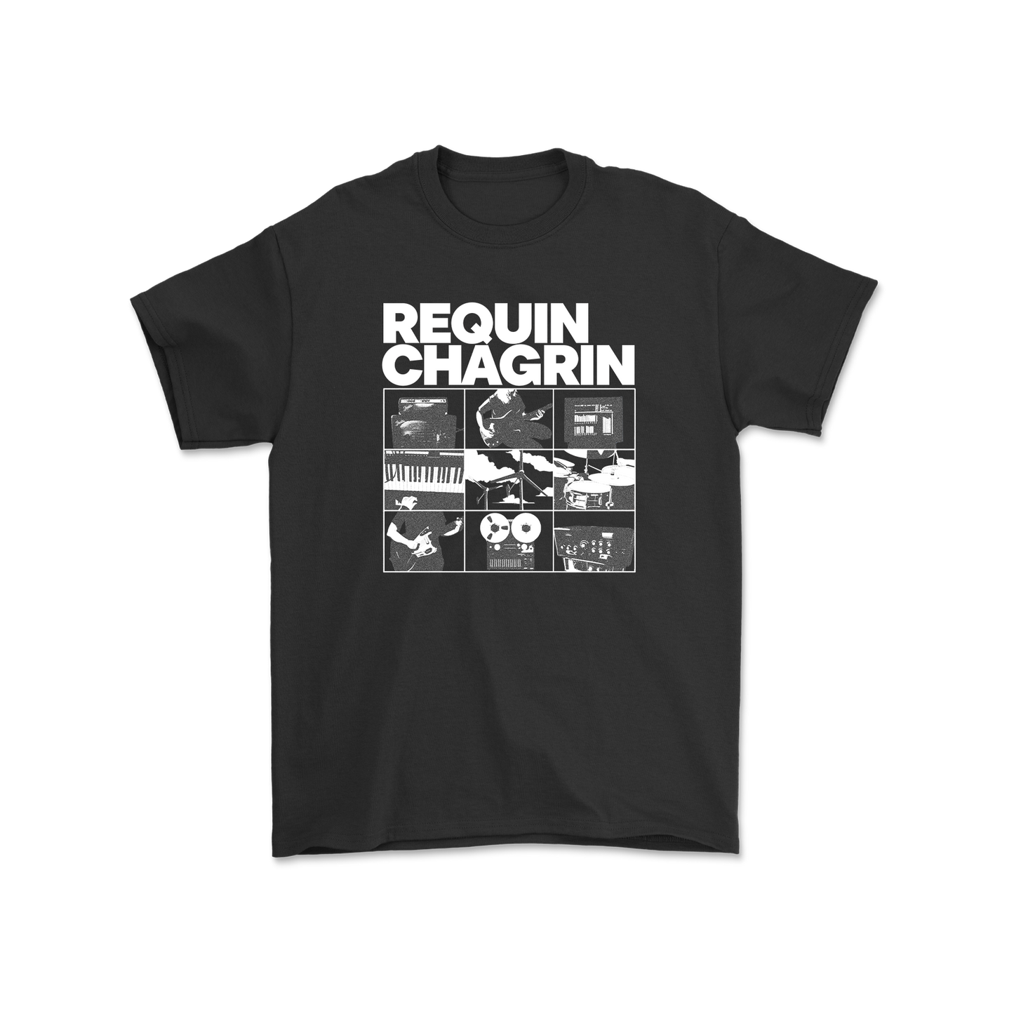 REQUIN CHAGRIN - Décollage | T-shirt noir