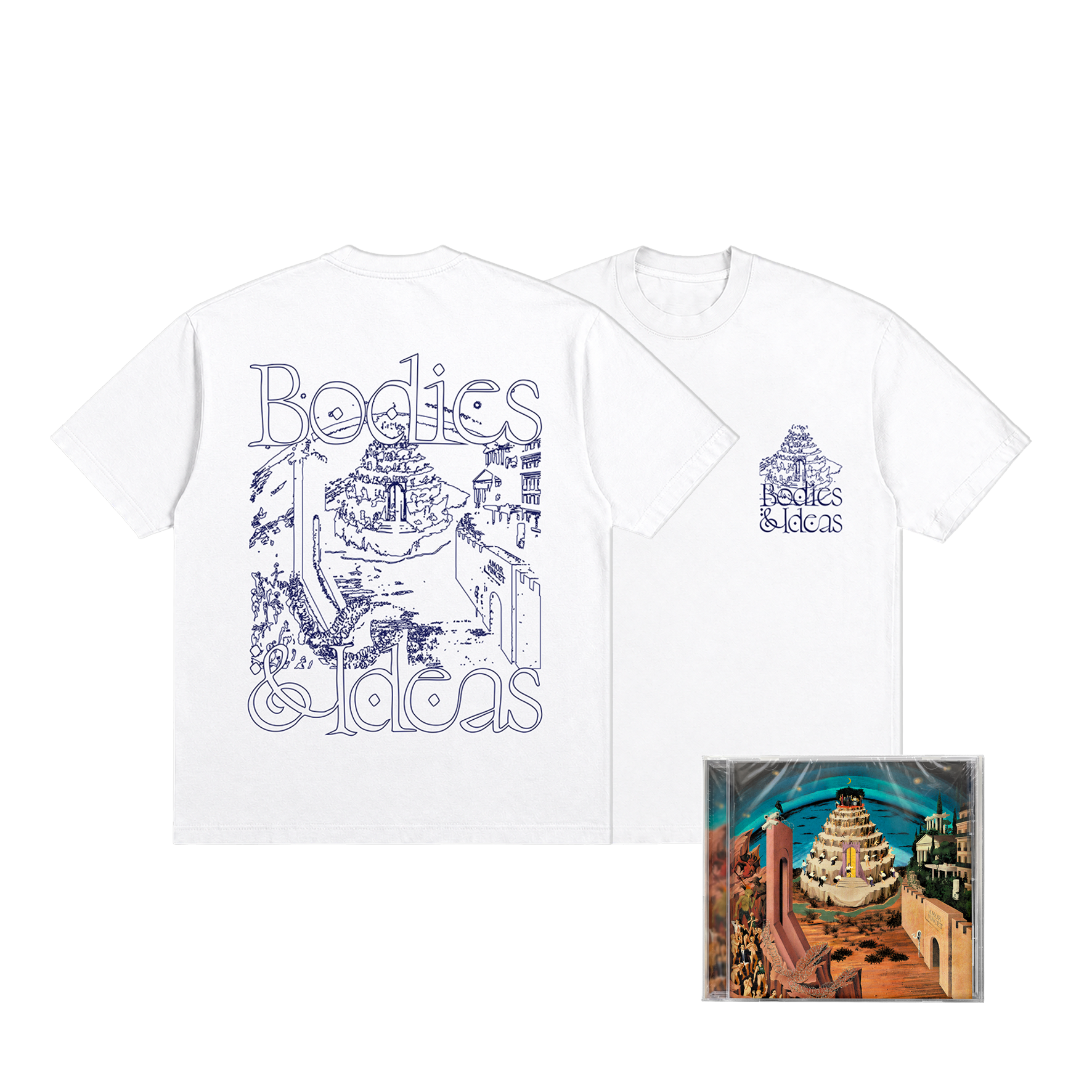 LÉON PHAL - Bodies & Ideas | Tee-shirt Blanc + CD ou LP