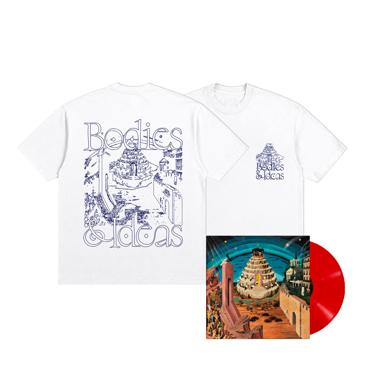LÉON PHAL - Bodies & Ideas | Tee-shirt Blanc + CD ou LP