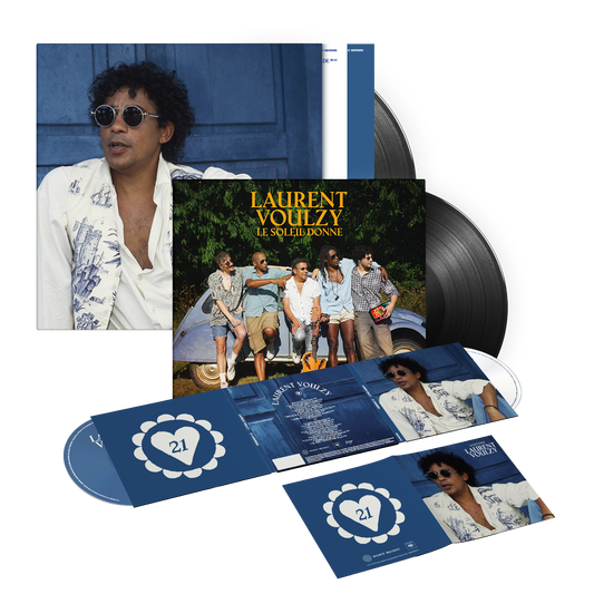 LAURENT VOULZY Bundle 2CD + 2LP "21 Souvenirs" + 45T "Le soleil donne"