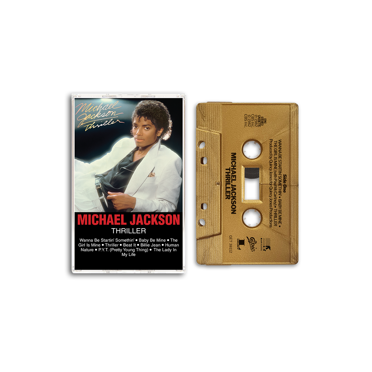 MICHAEL JACKSON - Thriller | Gold Metallic Cassette