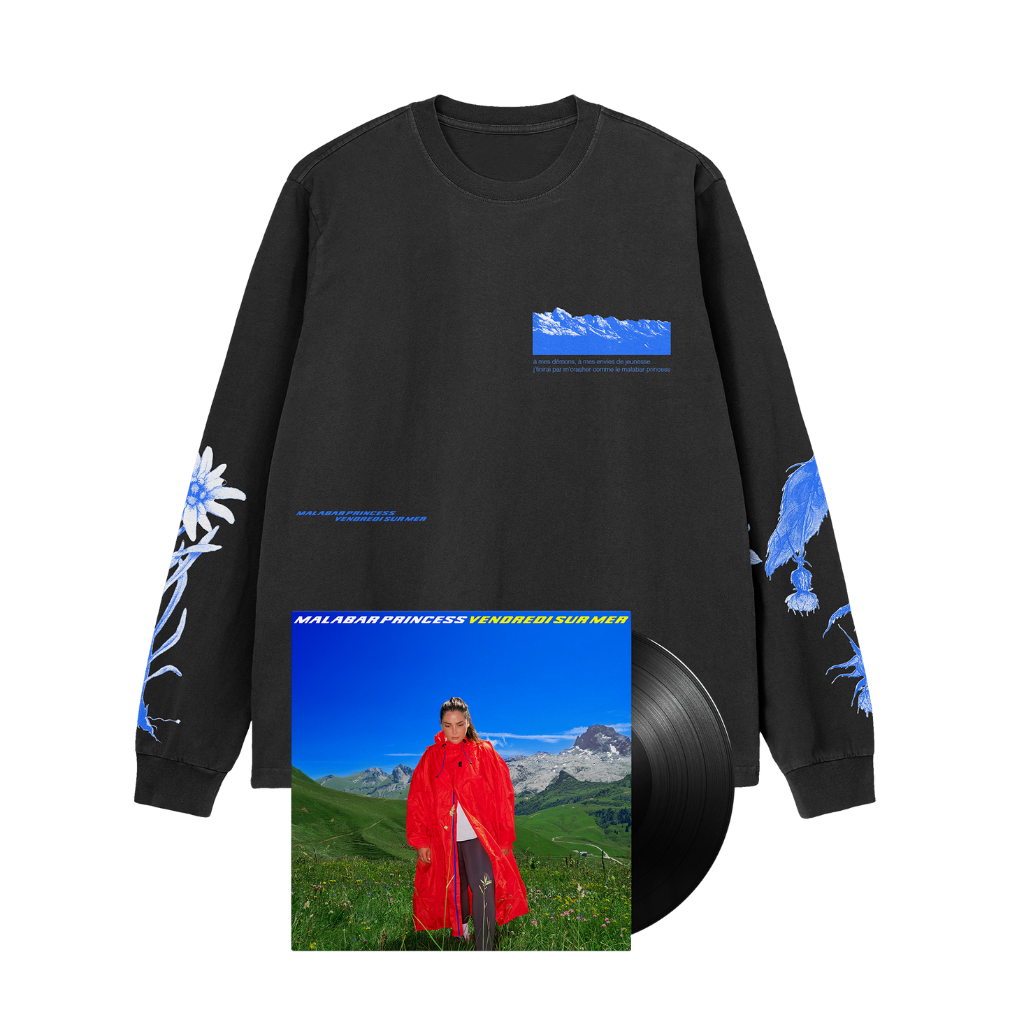 VENDREDI SUR MER - Malabar Princess |  PACK LP + T-SHIRT MANCHES LONGUES