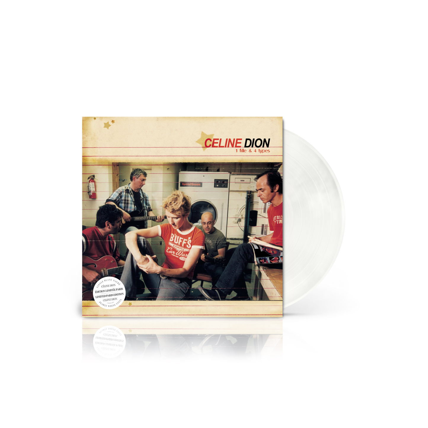 CÉLINE DION - 1 fille & 4 types (Blanc Nacré) | LP