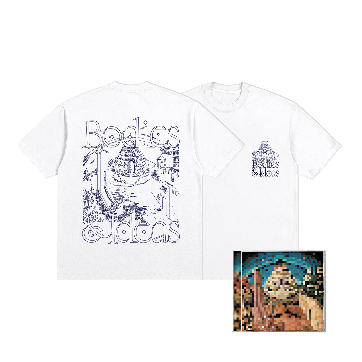 LÉON PHAL - Bodies & Ideas | Tee-shirt Blanc + CD ou LP