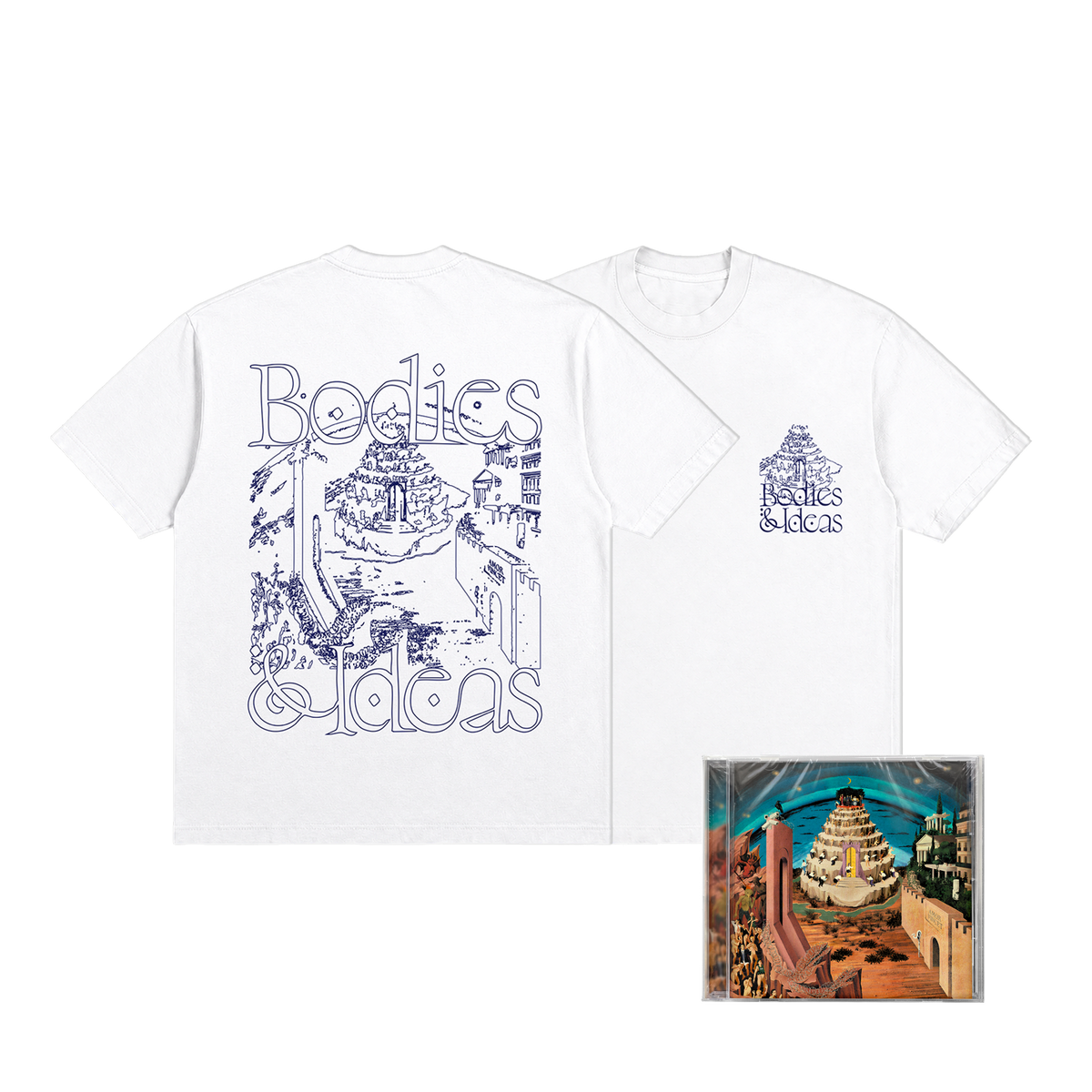 LÉON PHAL - Bodies & Ideas | Tee-shirt Blanc + CD ou LP