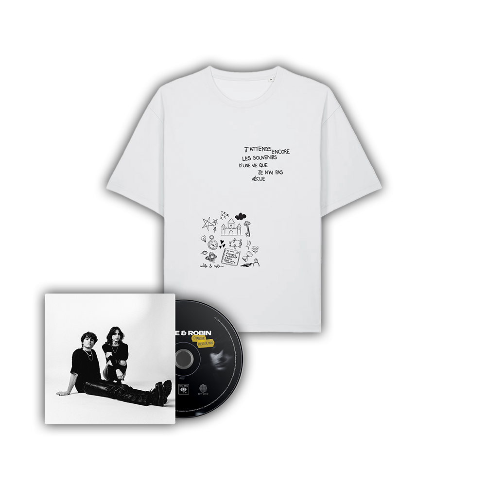 ADÈLE ET ROBIN - Changer, pleurer, rire | Pack CD + T-SHIRT