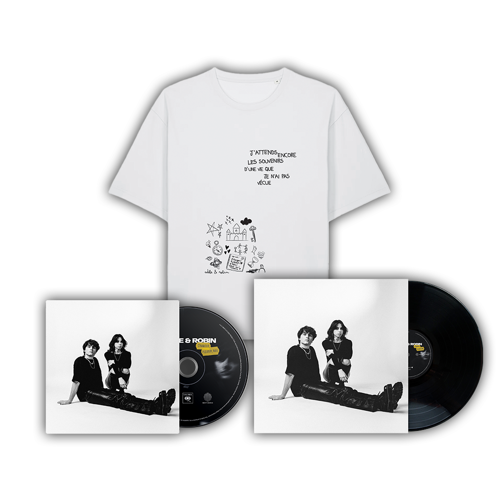 ADÈLE ET ROBIN - Changer, pleurer, rire | Pack CD + LP + T-SHIRT